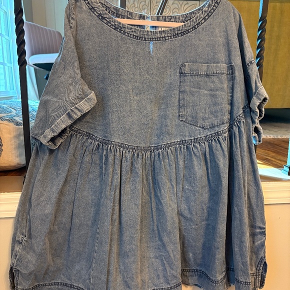 We the Free Denim Swing Top - large - Picture 1 of 4